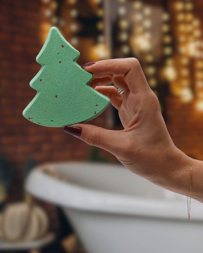 Frizzante da bagno a forma di albero di Natale verde – Gingerbread Town