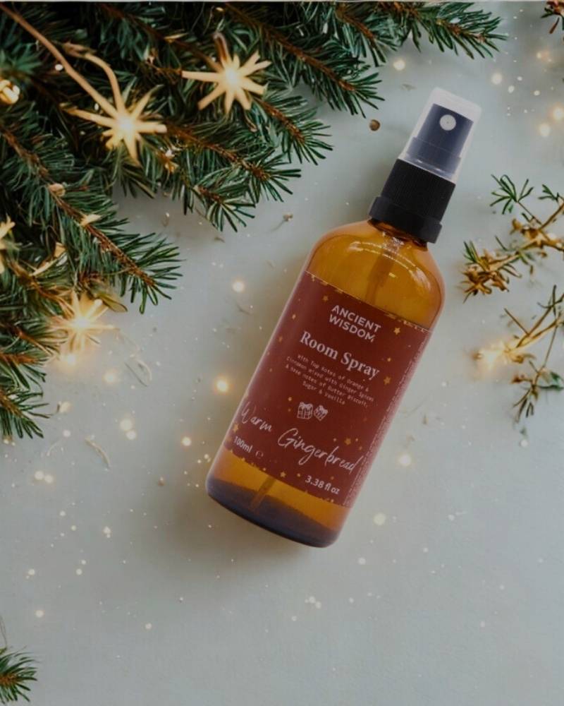 Room Spray Warm Gingerbread 100ml – spray ambiente natalizio con note di arancia, cannella e vaniglia