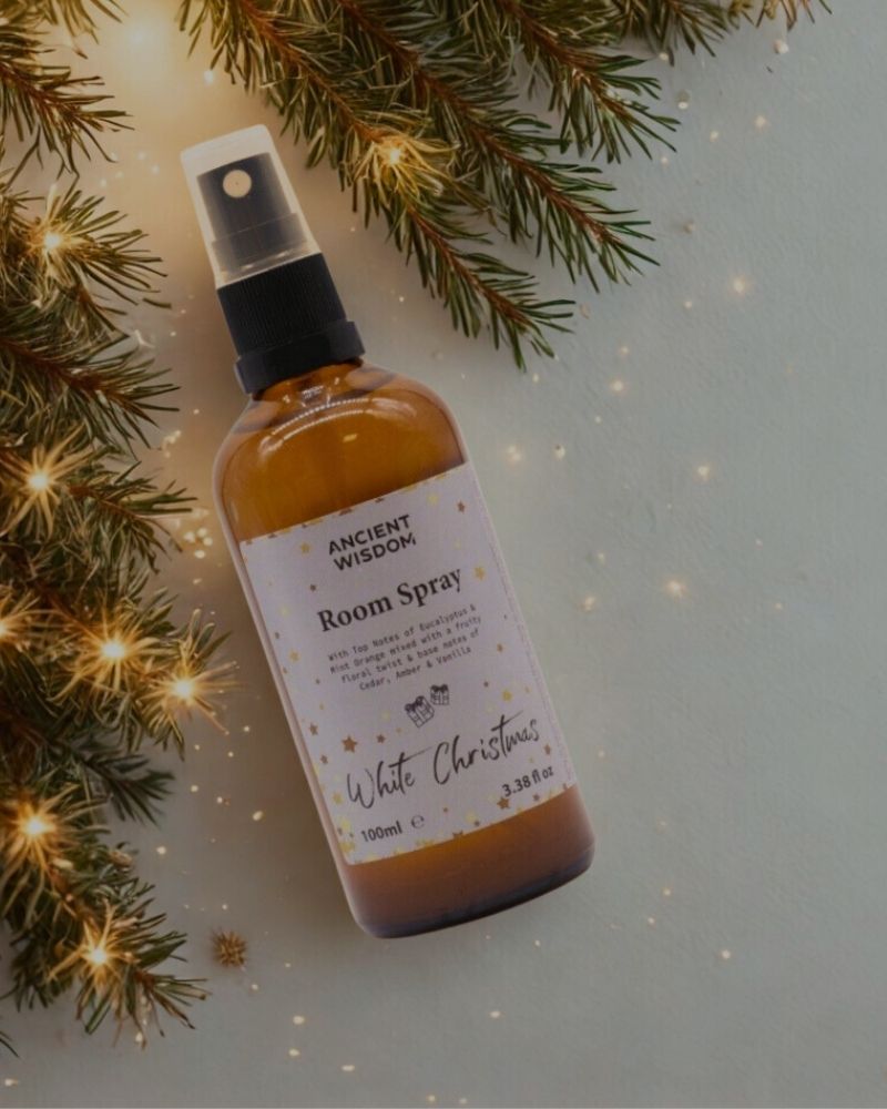 Spray per ambienti Bianco natale – fragranza natalizia e fresca in flacone da 100ml